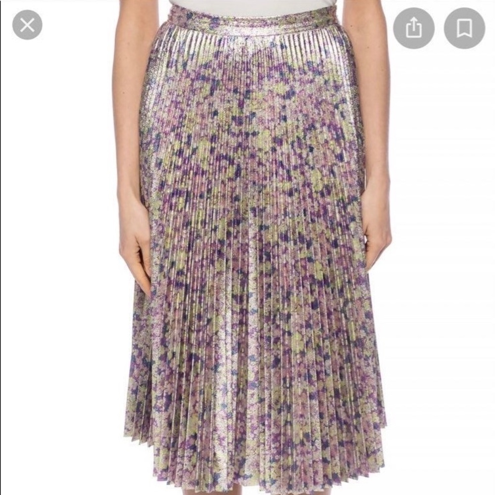 STELLA MCCARTNEY PATTERNED PLEATED SKIRT